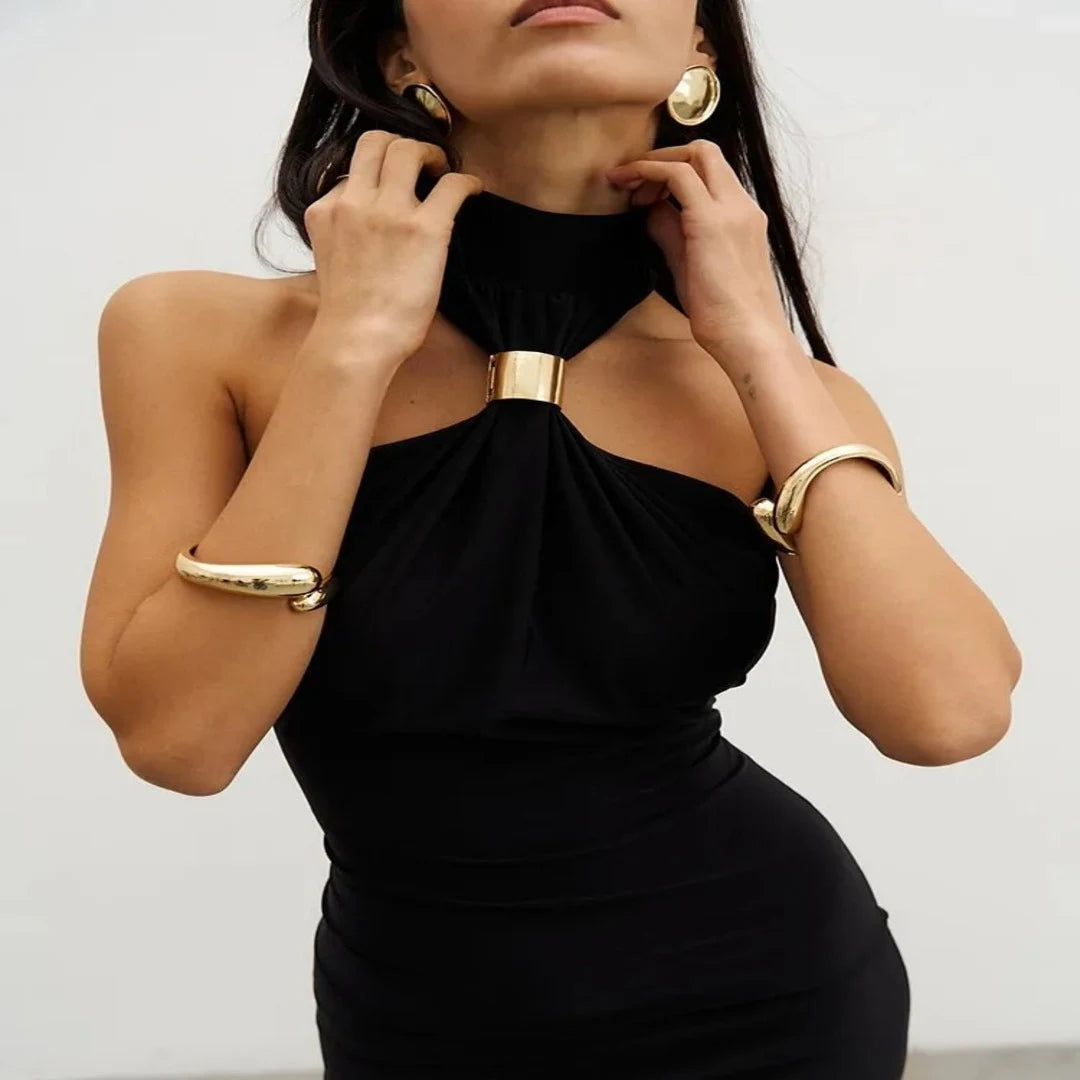 Vestido Preto Longo Beller