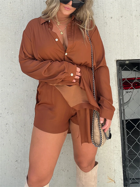 CONJUNTO DE VESTIDO MACACÃO FEMININO DE CETIM COBERTO PARA NOITE (COMPRE 2 FRETE GRÁTIS)