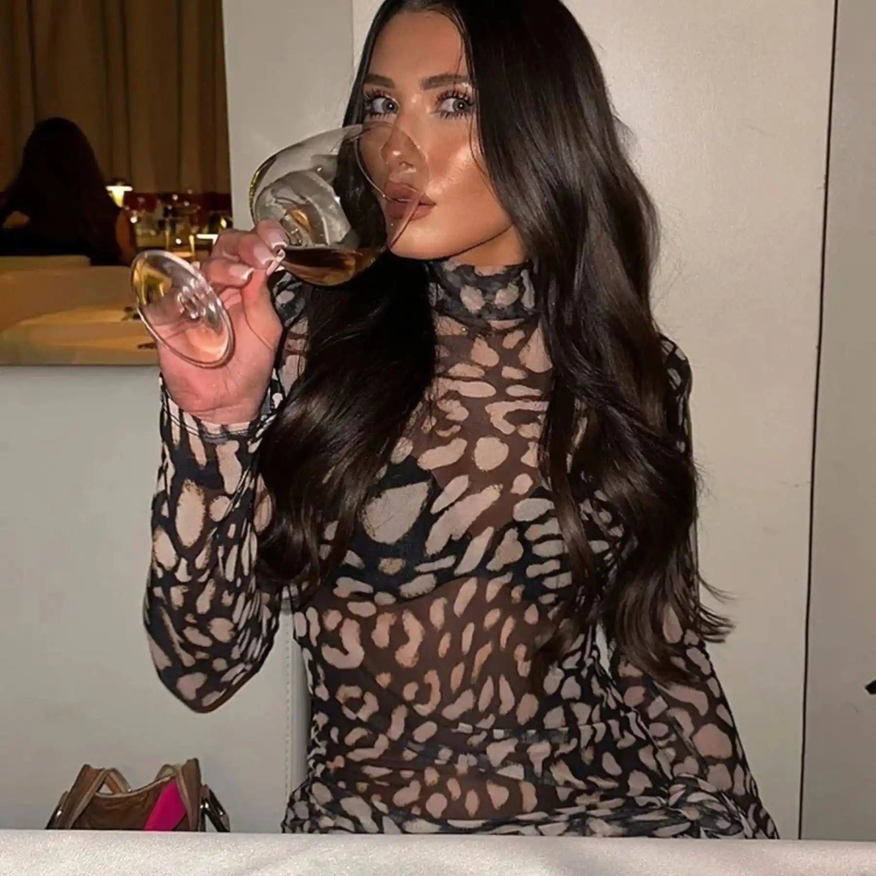 Vestido Mídi Leopardo