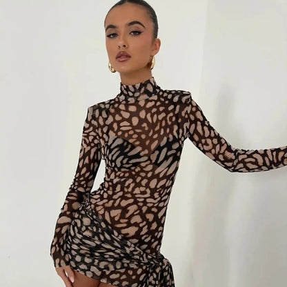 Vestido Mídi Leopardo GiBoutique©