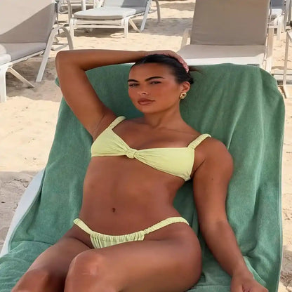 Conjuntinho Praia Elara - Saia Bandeau e Biquíni Atada