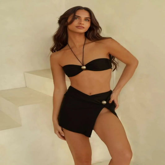 Conjunto Praia Mirage  –  Biquíni e Mini Saia Resort