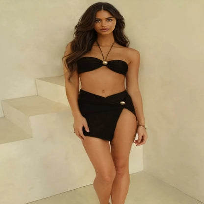 Conjunto Praia Mirage  –  Biquíni e Mini Saia Resort