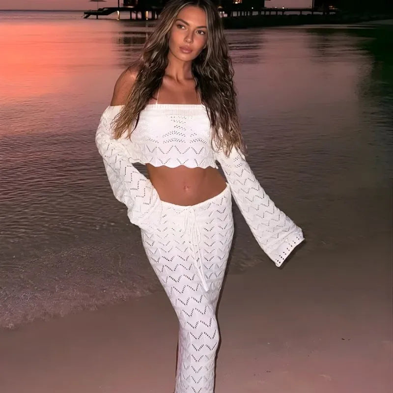 Conjunto de Renda Velvet Praia