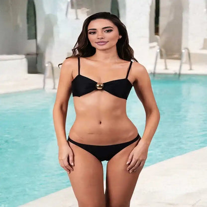 Conjunto Praia Vogue  –  Saia Longa e Biquíni Wear