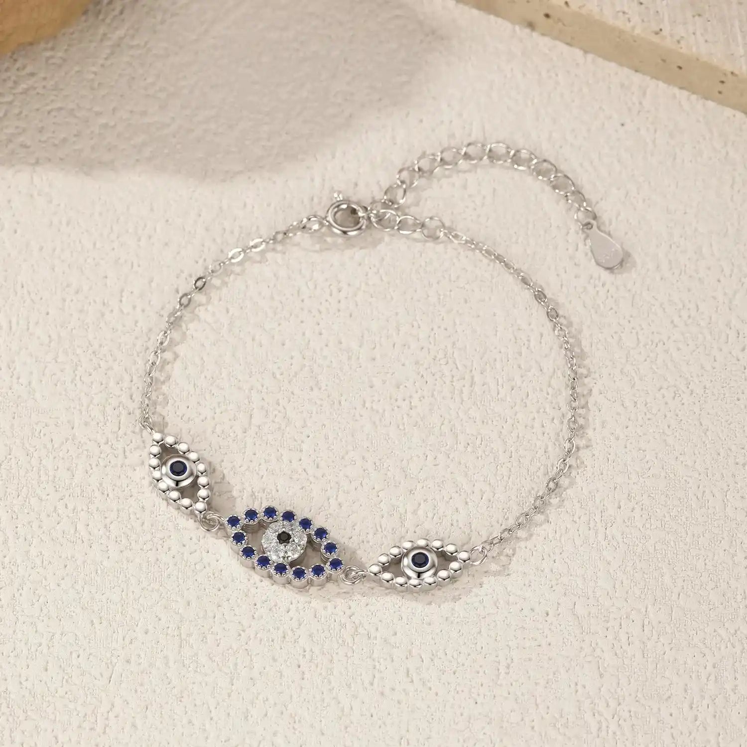 Pulseira de Prata Olho Grego