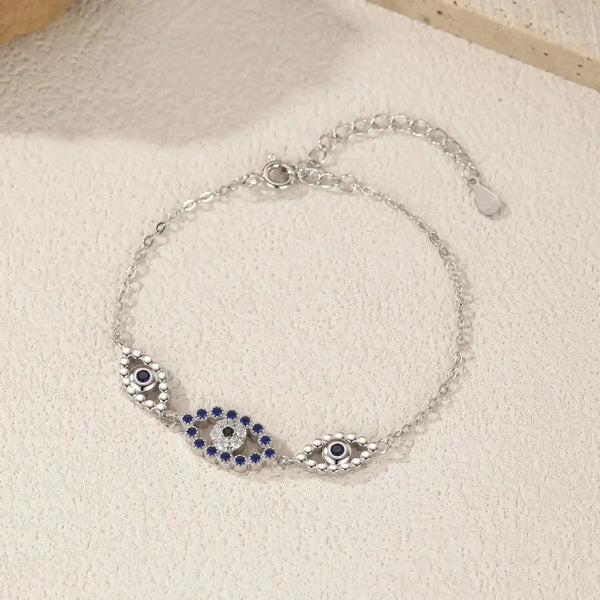 Pulseira de Prata Olho Grego