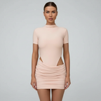 Vestido Aurora Rosa - Frente