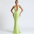 Vestido Glam Verde - Frente