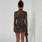 Vestido Leopardo - Costas