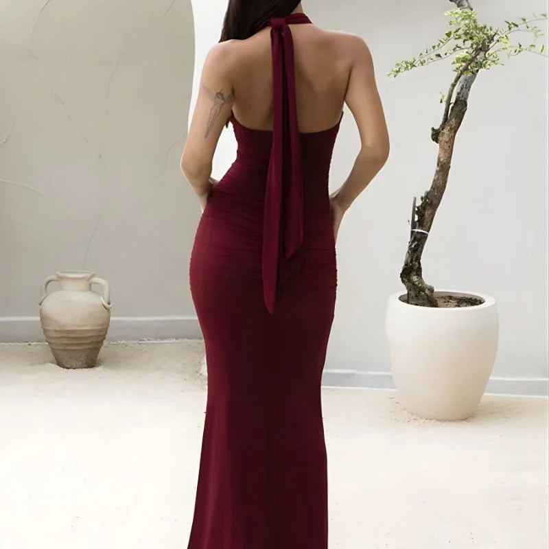 Vestido Crystelle prata - Modelagem A-line e elegância sofisticada