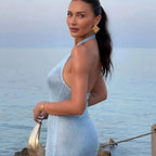 Vestido Longo Divine sem mangas - Estilo casual-chic para praia e piscina
