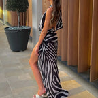 Vestido Longo Praia Zebra - GiBoutique