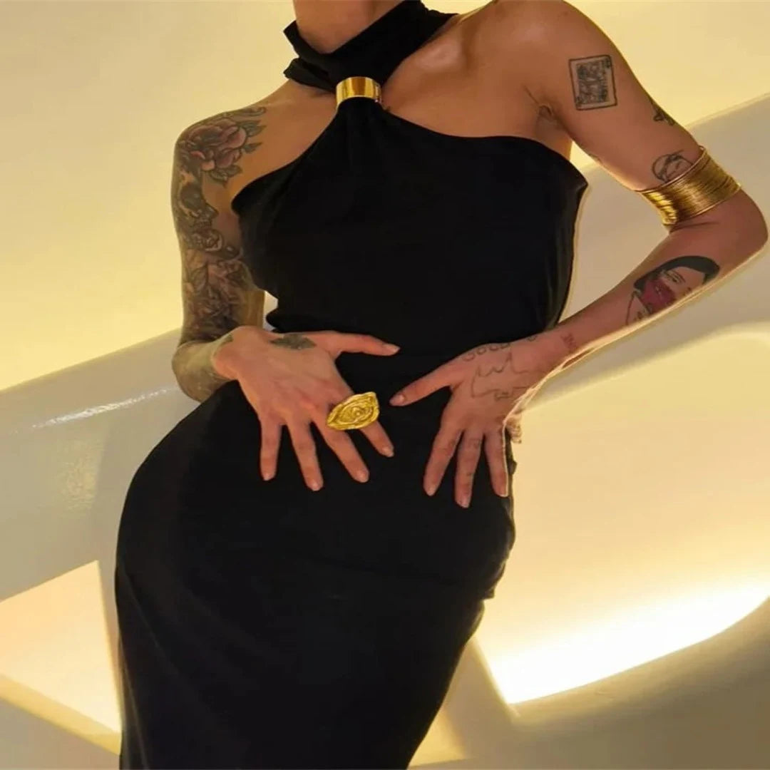 Vestido Longo Preto Beller