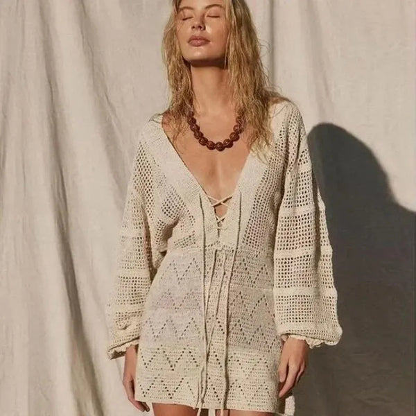 Vestido Mídi de Renda Vesper